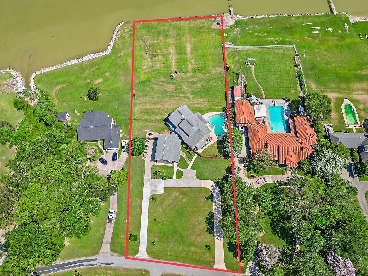 Aerial photography of residential property