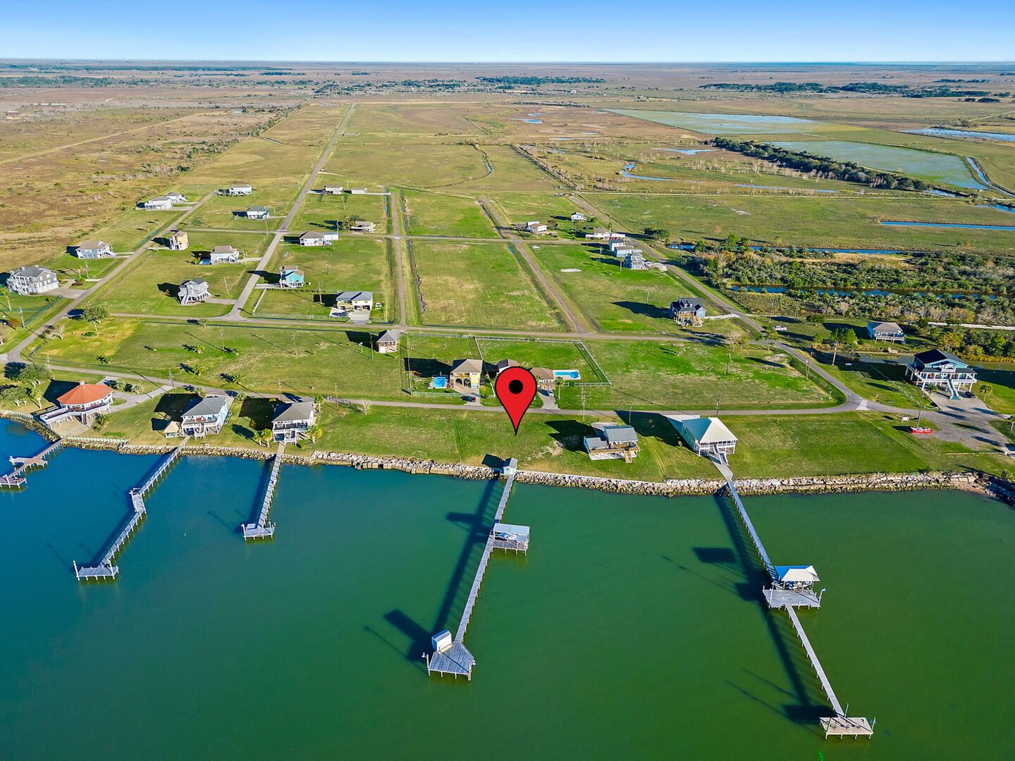 Aerial view of residential property